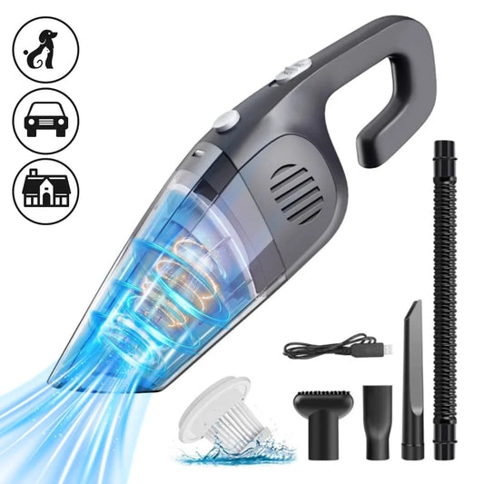 Portable Car Vacuum Cleaner,  Cordless Handheld Vacuum 7.5KPA Powerful Wet Dry Vac for Home Car Pet Hair